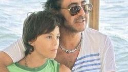 Hakan Meriçliler oğluyla tatilde