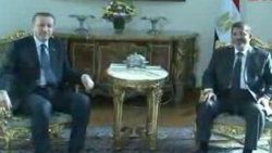 Erdoğan Mursi ile görüştü