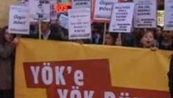 Ankara'da YÖK protestosu