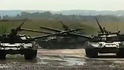 Tanklarla bale yaptılar - Video
