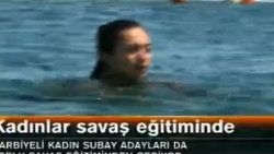 Türk kadın subaylar savaş eğitiminde - Video