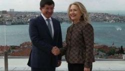 Davutoğlu Clinton görüşmesi başladı