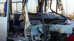 Telefonla konuşan minibüs şoförü dehşet saçtı
