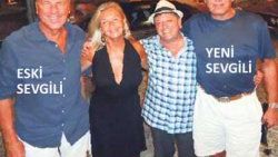 Eski ve yeni sevgiliyle yanyana poz