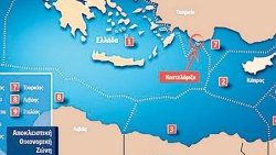 Yunanistan'ın petrol arayacağı bölgenin haritası