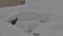Bitlis'te kar kalınlığı 3 metre