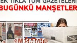 18 Ekim 2011 günün gazete manşetleri