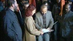 Taner Yıldız'a protesto