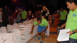 Muğla'da beton blok kırma rekoru denemesi