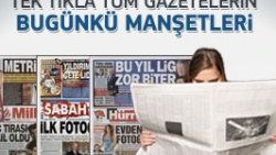 5 Aralık 2011 günün gazete manşetleri