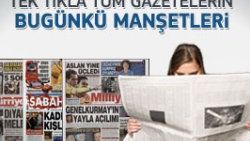 12 Aralık 2011 günün gazete manşetleri