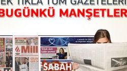 23 Aralık 2011 günün gazete manşetleri
