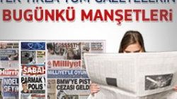 29 Aralık 2011 günün gazete manşetleri