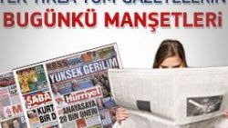 11 Ocak 2012 günün gazete manşetleri