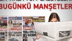 16 Ocak 2012 günün gazete manşetleri