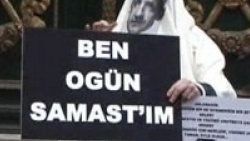 Polisi alarma geçiren tek kişilik eylem