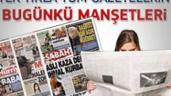 3 Şubat 2012 günün gazete manşetleri