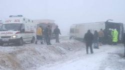 Konya'da otobüs şarampole devrildi: 19 yaralı