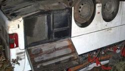 Otobüs şarampole uçtu: 6 yaralı