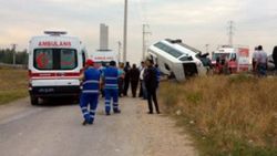 Van'da askeri araç devrildi: 7 asker yaralı