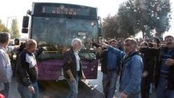 Kadıköy'de dolmuşçular eylem yaptı