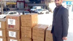 Kürt işadamı Sur'daki polislere yardım malzemesi gönderdi