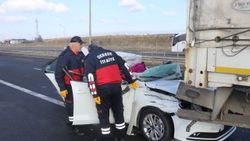 Ankara yolunda feci kaza