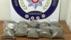 Tekirdağ'da 5 kilo bonzai ele geçirildi