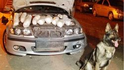 Otomobilin zulasından 15 kilo esrar çıktı
