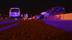 Yarış yapan motosikletler çarpıştı: 1 ölü, 1 yaralı