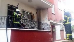 Gaz kaçağını çakmakla kontrol edince yangın çıktı