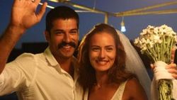 Burak Özçivit ile Fahriye Evcen'in nikah provası