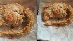 Ünlü fast food zincirinden alınan menüden fare çıktı