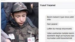 Şehit oğlundan duygusal mesaj