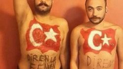 ODTÜ'ye destek için FEMEN taktiği