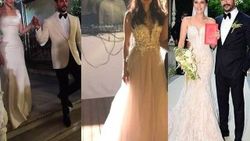 Fahriye Evcen 3 gelinlik giydi
