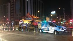 Tramvay çalışmaları sırasında doğalgaz borusu zarar gördü