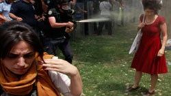 Gezi Parkı'ndaki kırmızı elbiseli kadın konuştu