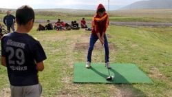 Ardahanlı gençler golf sahasına kavuştu