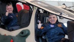 Gül ve Kral Abdullah Hürkuş'a bindi
