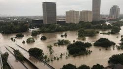 Harvey kasırgasının ardından Houston havadan görüntülendi