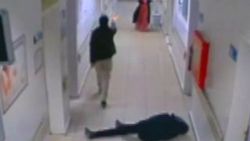 Hastanede damat dehşeti güvenlik kamerasında