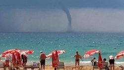 Alanya'da denizde hortum çıktı İZLE