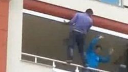 Denizli'de bir işçi 5. katta hiçbir önlem almadan çalıştı