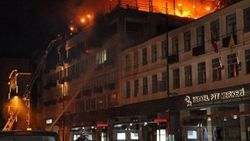 Bursa'da iş merkezinde yangın paniği