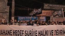 ABD'nin IŞİD operasyonu protesto edildi