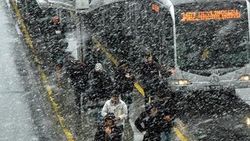 İstanbul'dan büyüleyici kar manzaraları