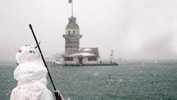 İstanbul'da kar keyfi