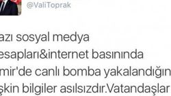 İzmir Valisi canlı bomba iddialarını yalanladı