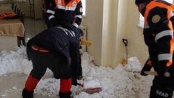 Erzurum'da çığ gözlem tesisine çığ düştü